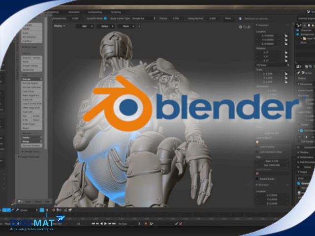 Phần mềm làm video Blender