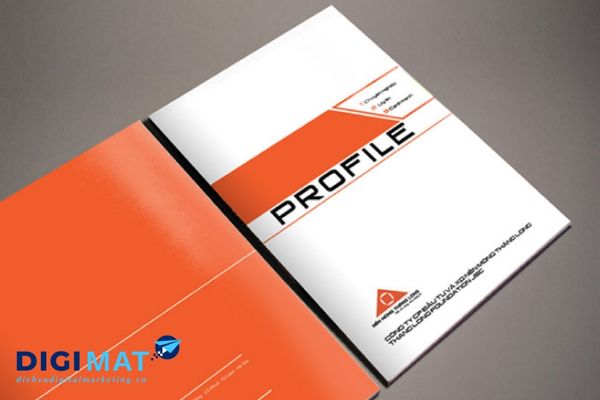 Thiết kế trang bìa hấp dẫn giúp Profile công ty thể hiện được sự chuyên nghiệp và uy tín