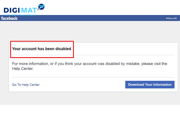 dịch vụ lấy lại facebook bị vô hiệu hoá