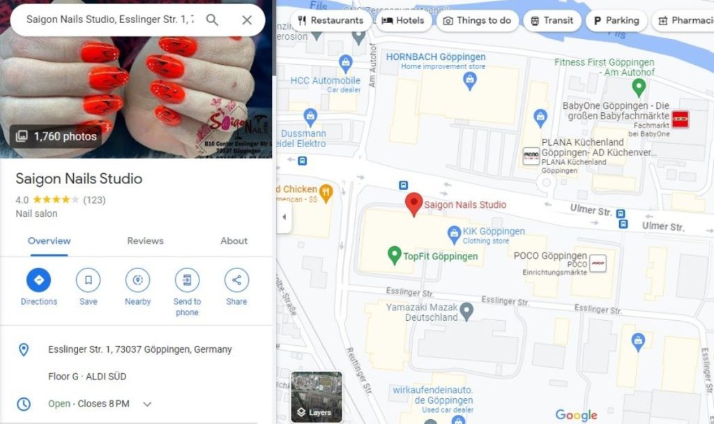 Dự Án Review Maps Hữu Minh - Saigon Nails Studio Chăm Sóc Sắc Đẹp